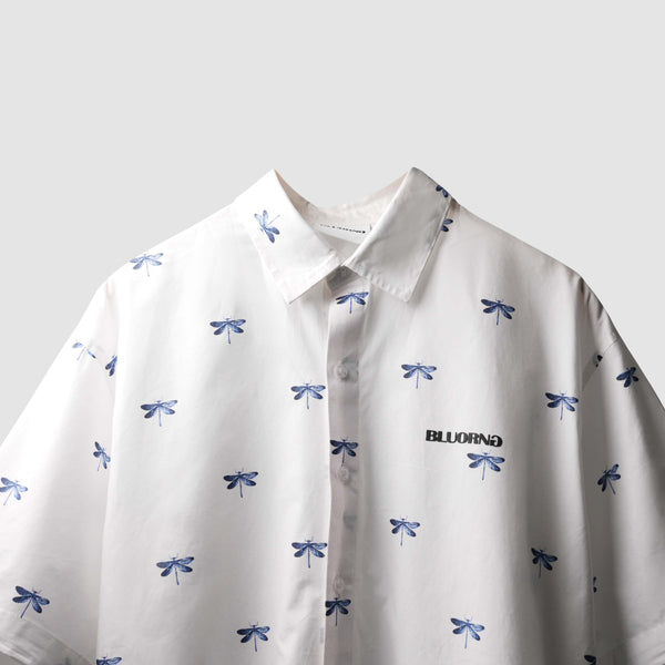 WHITE DRAGONFLY SHIRT - White Premium Shirt