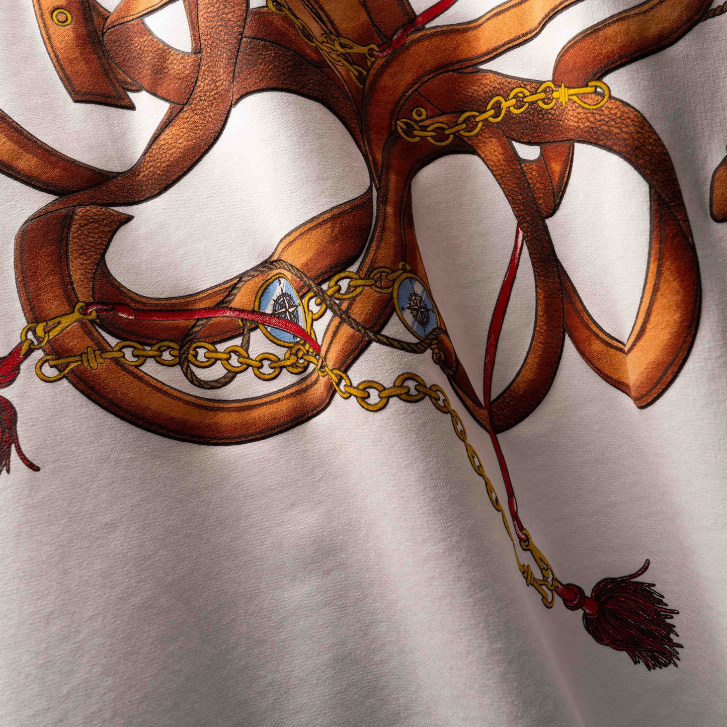 WHITE HARNESSED T-SHIRT