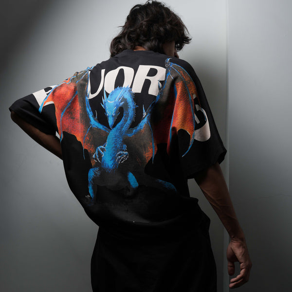 Black Shenron Relaxed Fit T-Shirt