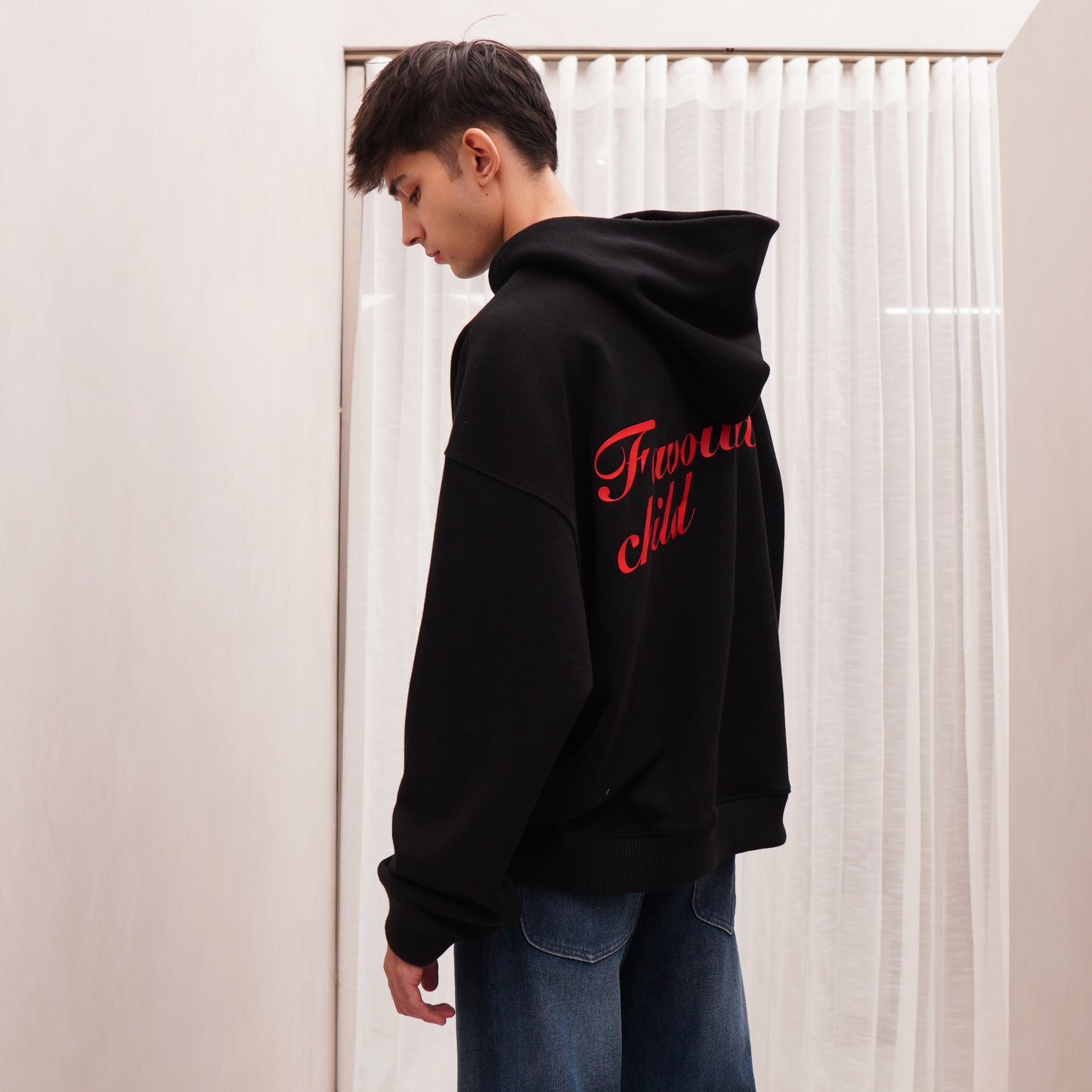 BLACK FAVOURITE HOODIE