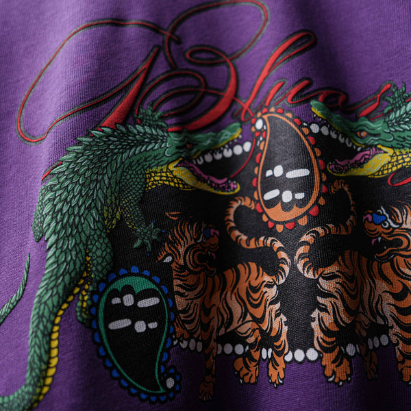 Purple Apex Wild Puff Printed T-Shirt