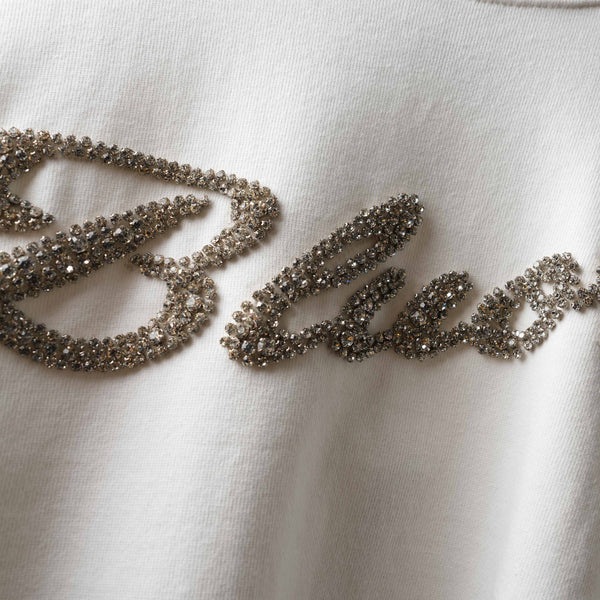 Ivory ICED Stud Embroidered T-Shirt