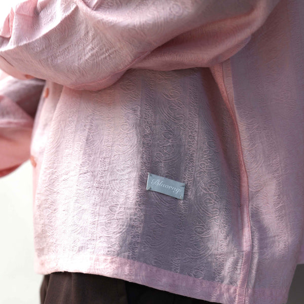 ROSE MIST SHIRT - Pink Linen Shirt