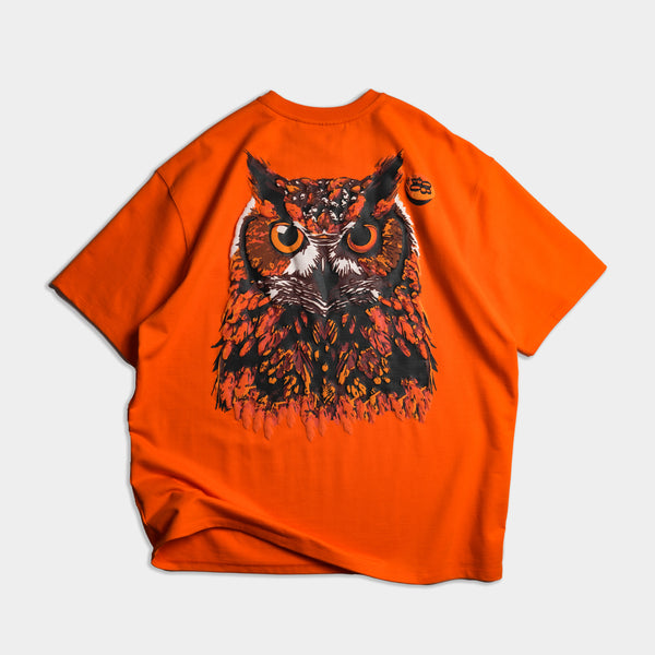Orange premium oversized t-shirt with Parliament puff print