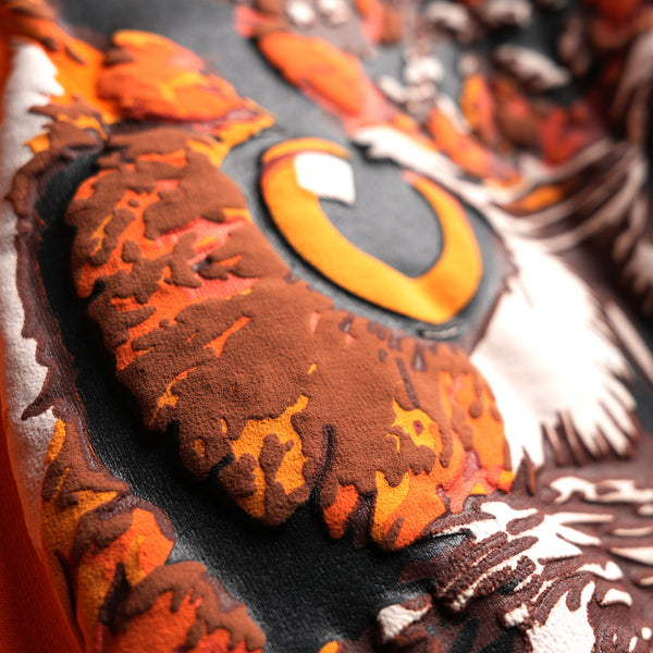 Orange oversized premium Parliament statement t-shirt