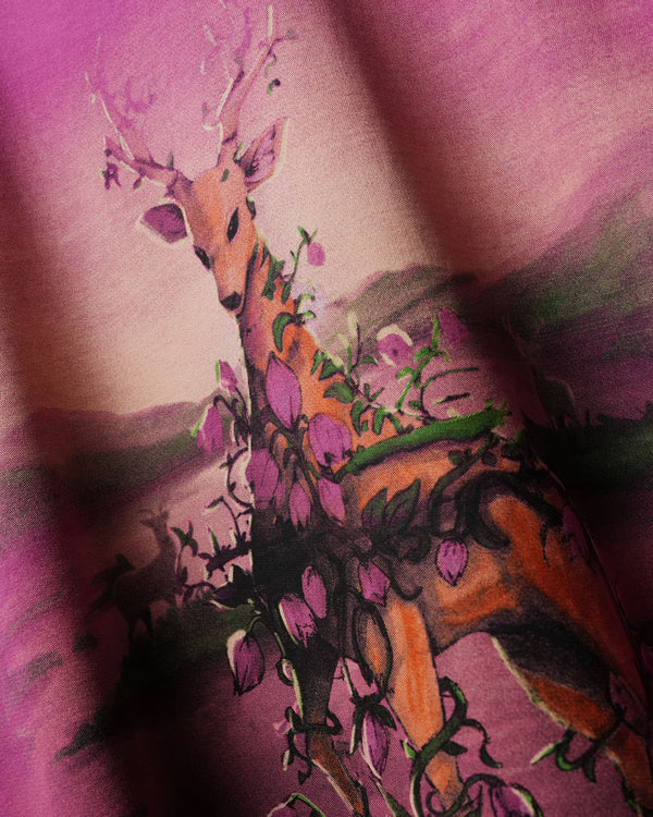 Berry Stag Bloom T-Shirt