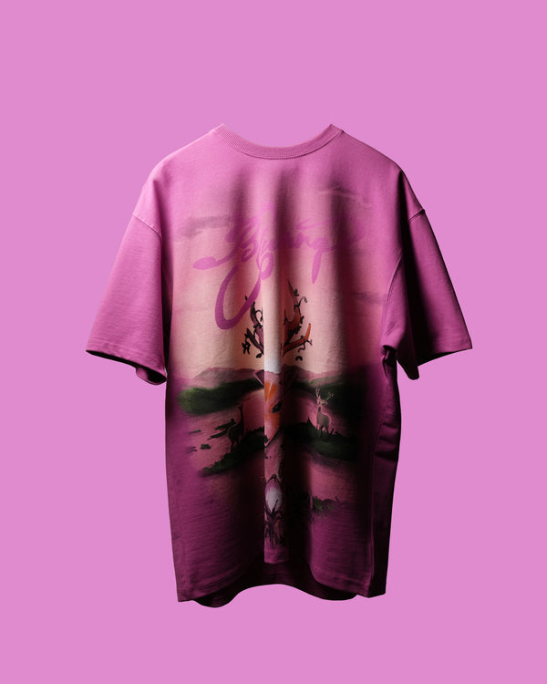 Berry Stag Bloom T-Shirt