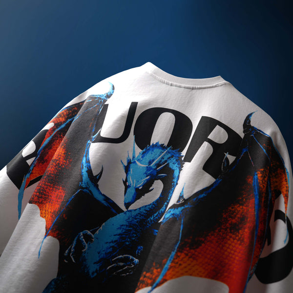 White Shenron streetwear T-Shirt