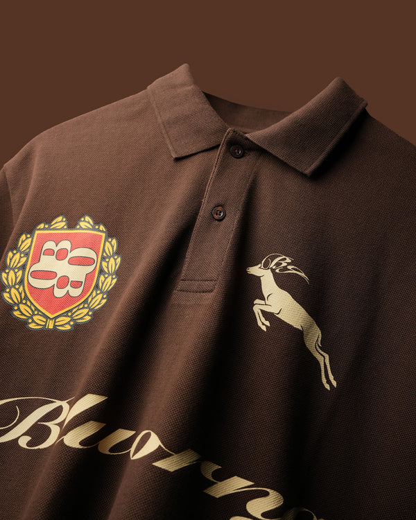 Brown Noble Stag Polo T-Shirt