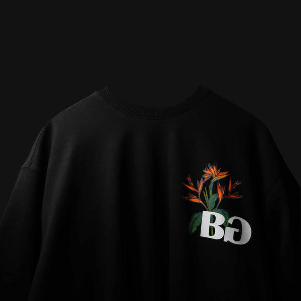 Black Bird of Paradise T-Shirt - Half Sleeve Premium T-Shirt