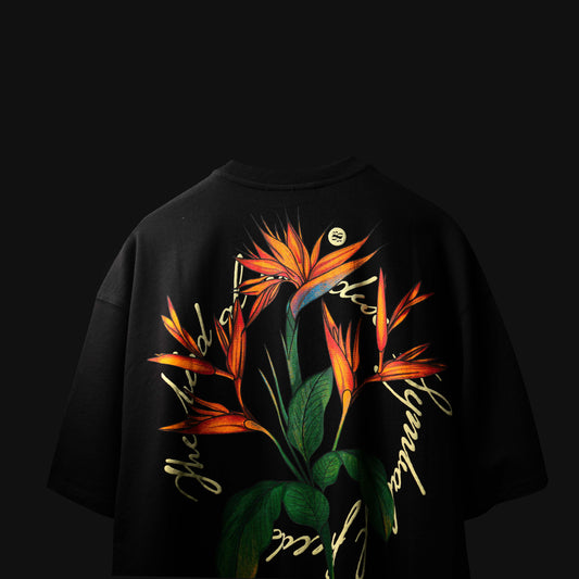 BLACK BIRD OF PARADISE T-SHIRT