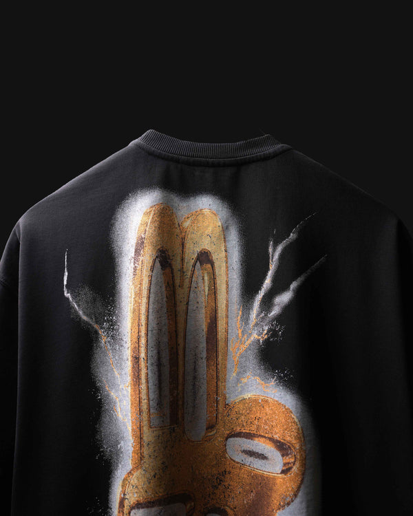 Black Static Fury Washed T-Shirt