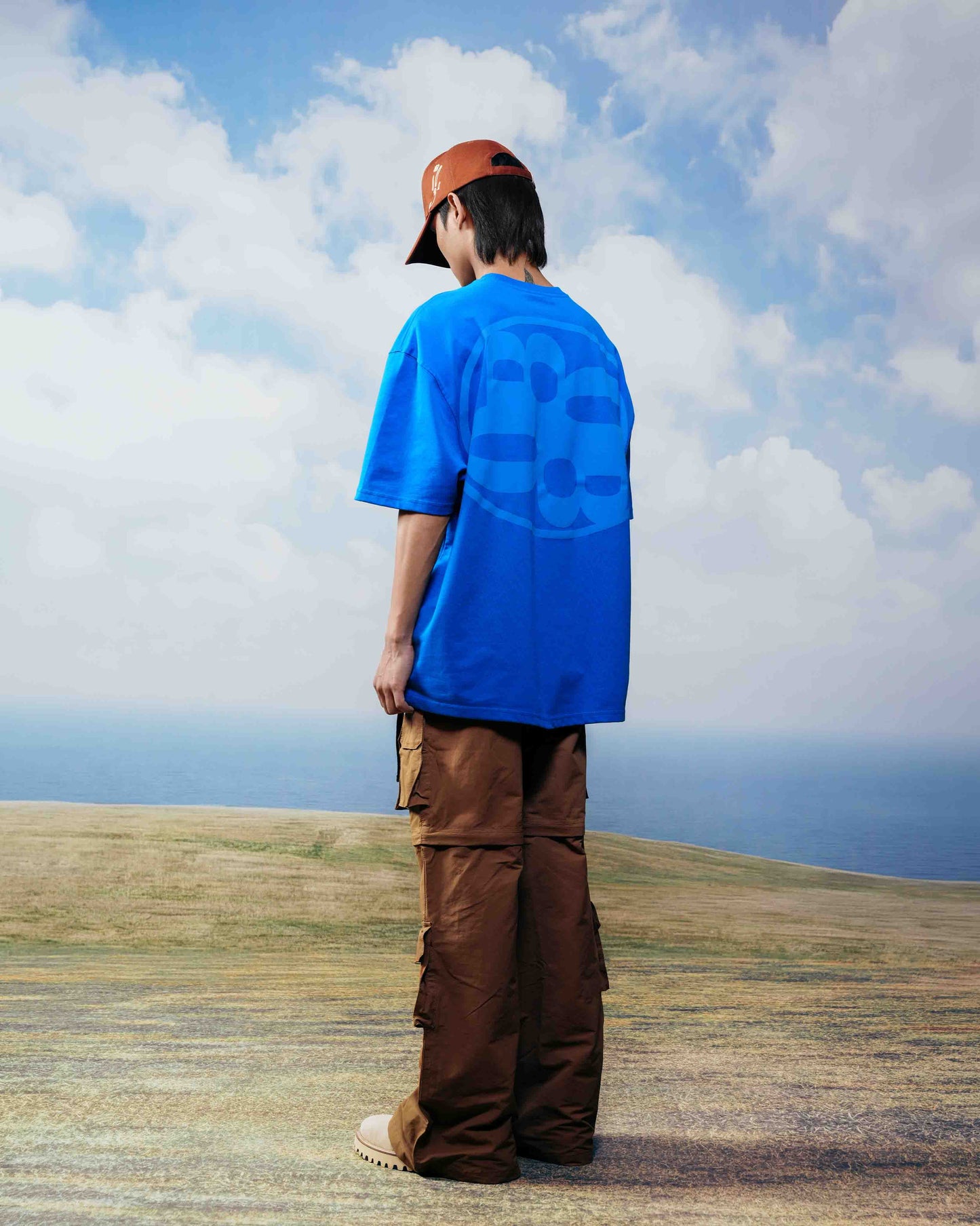 Basic Atlantic blue oversized t shirt