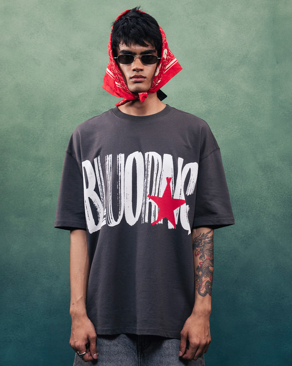 Grey BG Star T-Shirt