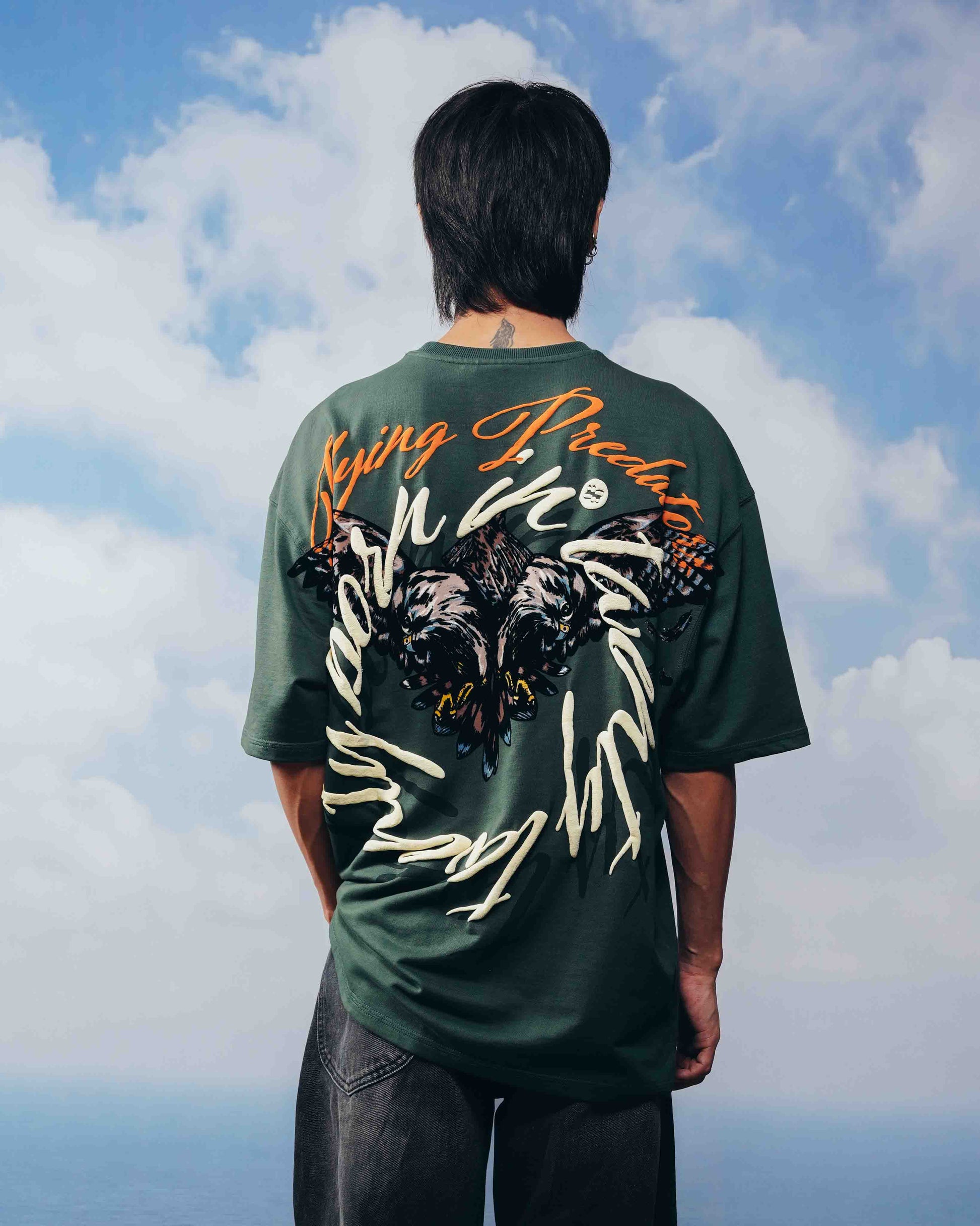 Green Alpha Descent T-Shirt - Streetwear Fashion