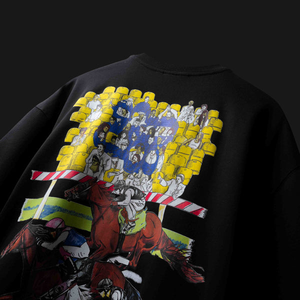 BLACK TURF CLUB T-SHIRT - PREMIUM STREETWEAR TEE