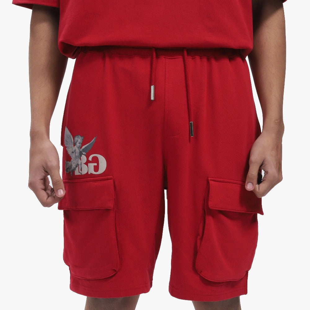 Red Ruggison Shorts RED AFFECTION SHORTS - Premium Shorts For Men – BLUORNG
