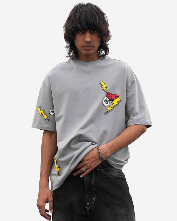 GREY ENERGY T-SHIRT - Luxury T-Shirt