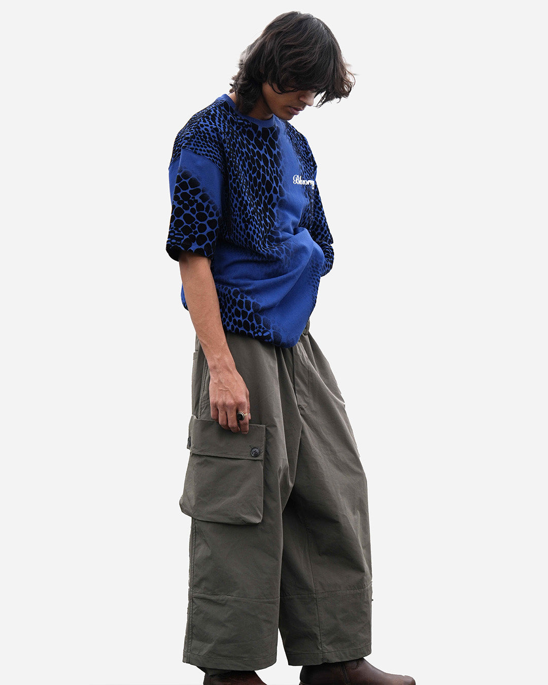 Blue Flock Illusion T-Shirt