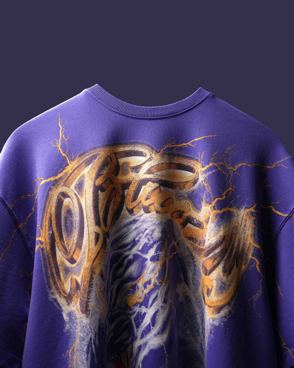 Purple Static Fury Washed T-Shirt