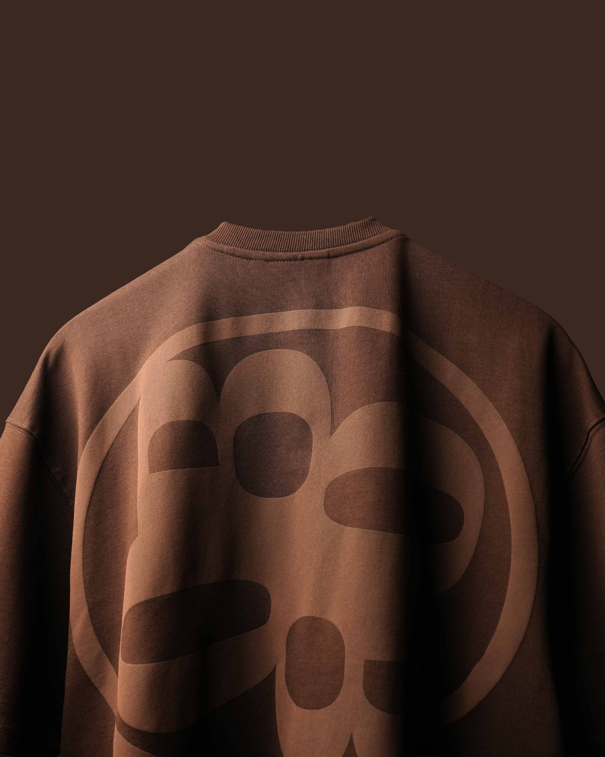 Basic espresso brown oversized t shirt