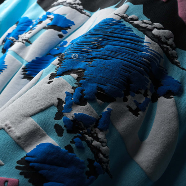 BLUE SCRIBBLE WORLDWIDE T-SHIRT - Unisex T-Shirt