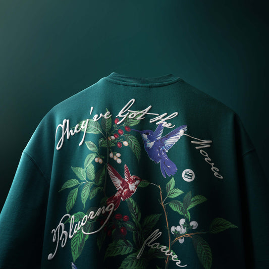 GREEN HUMMINGBIRD T-SHIRT