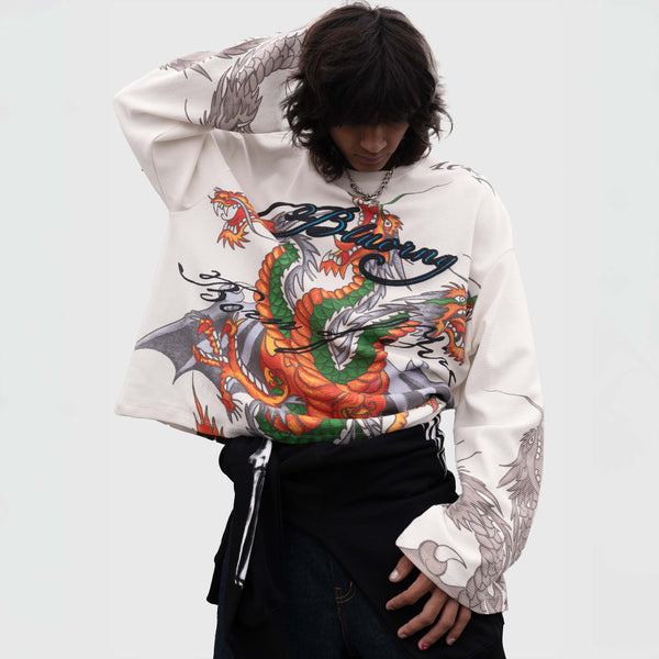 Premium Born of Fire Full Sleeve Oversized T‑Shirt