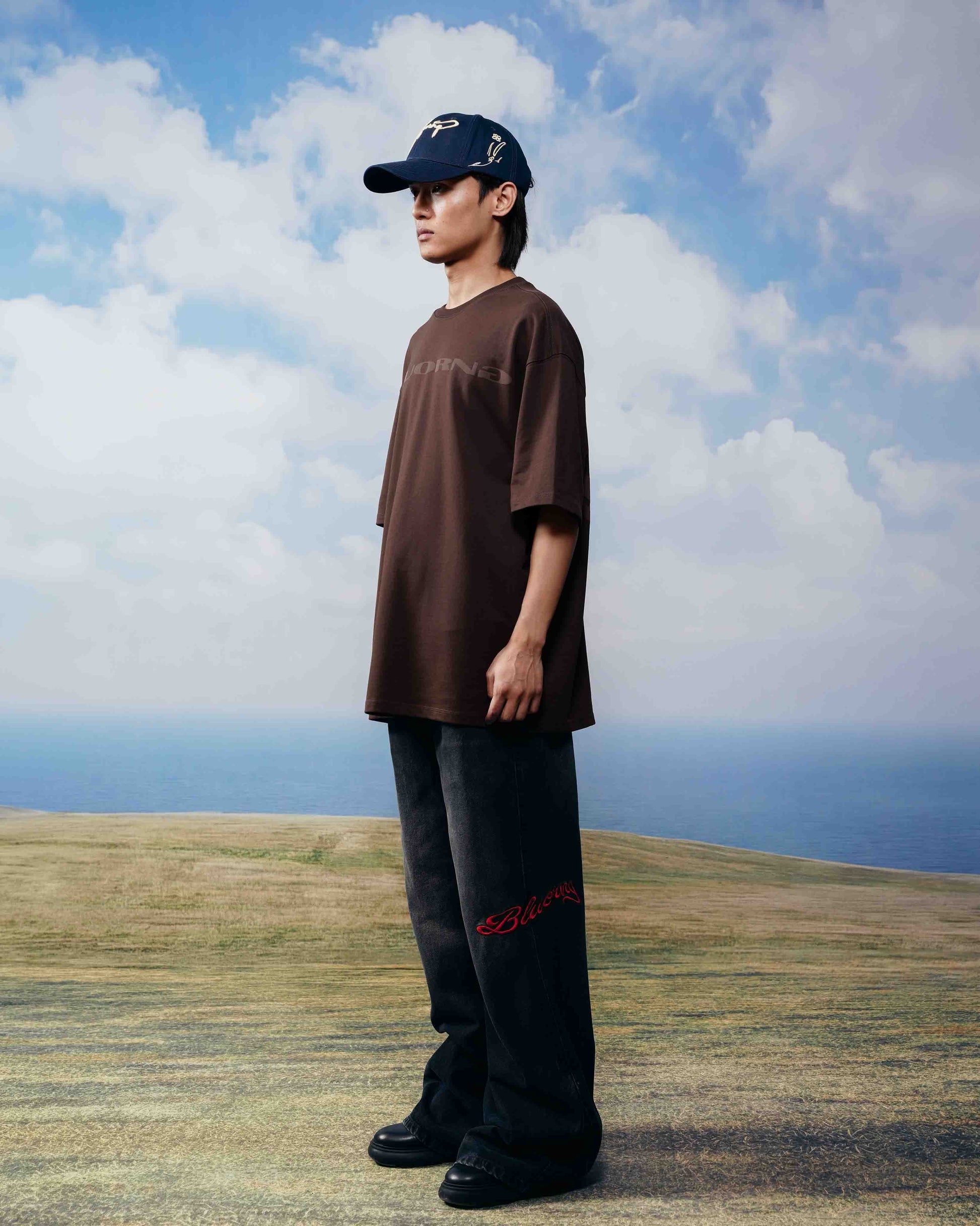 Premium brown oversized t shirt
