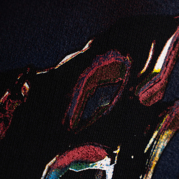 Oversized premium t-shirt reverse wash and screen print design