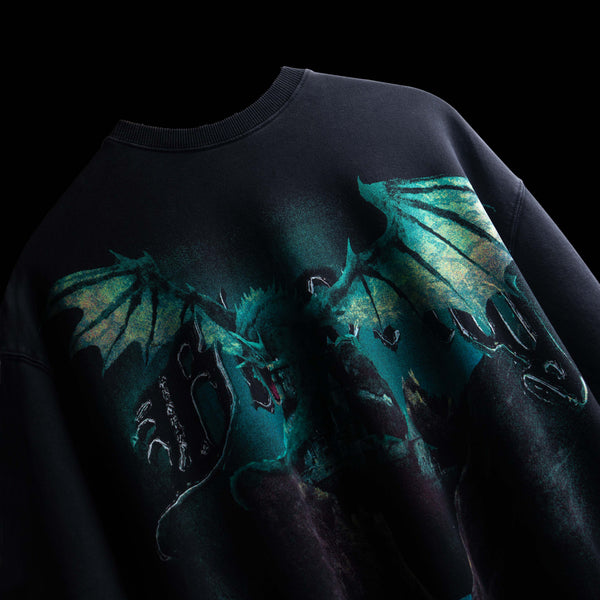 Vintage distressed premium oversized streetwear tee Wrath Wings print