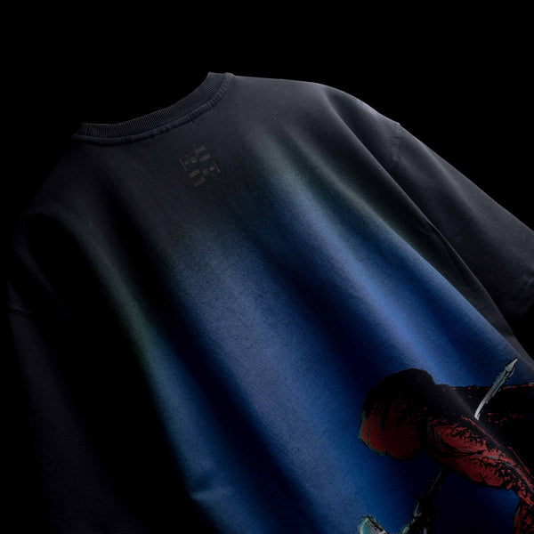 Oversized premium washed finish t-shirt with The Clash artwork