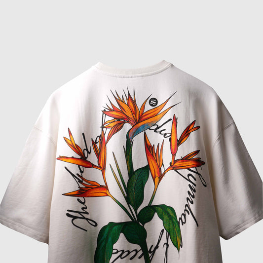 WHITE BIRD OF PARADISE T-SHIRT