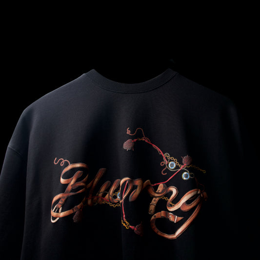 BLACK HARNESSED T-SHIRT