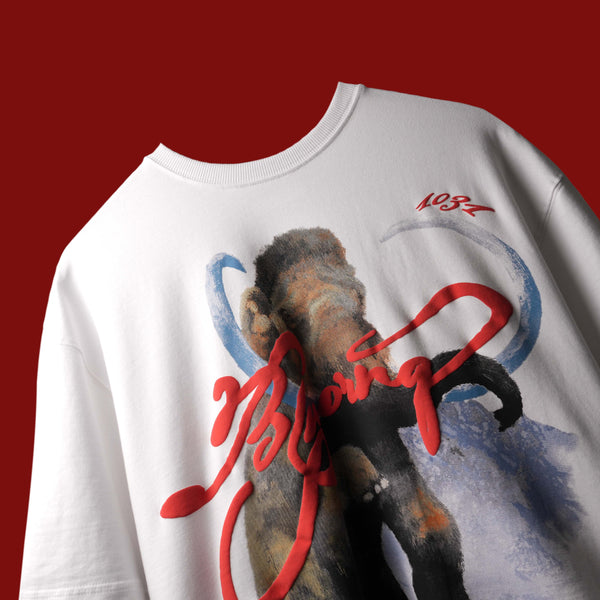 Crew Neck White Mammoth T-Shirt 