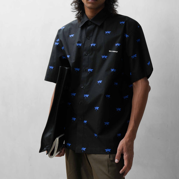 BLACK DRAGONFLY SHIRT - Black Luxury Shirt
