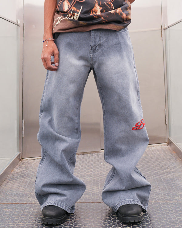 Cloud Stone Grey Denim