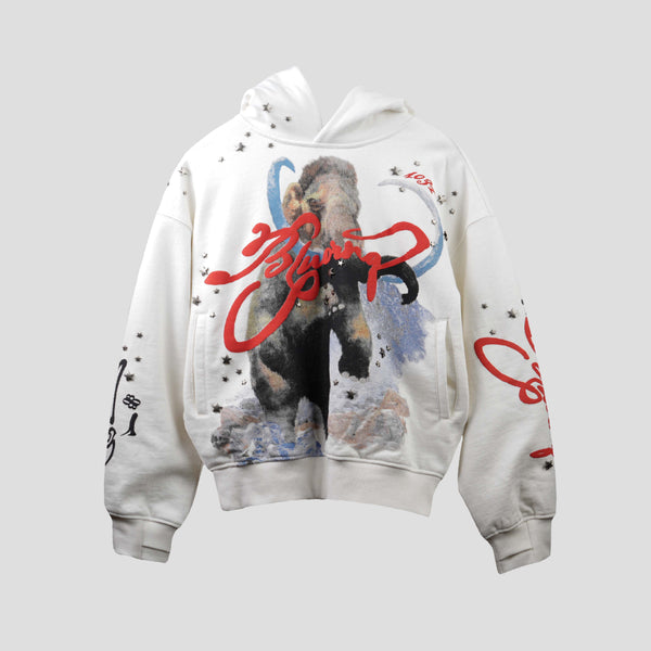 White Star Studded Hoodie
