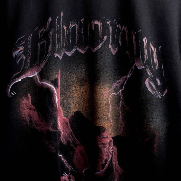 Washed effect premium oversized Clash streetwear t-shirt