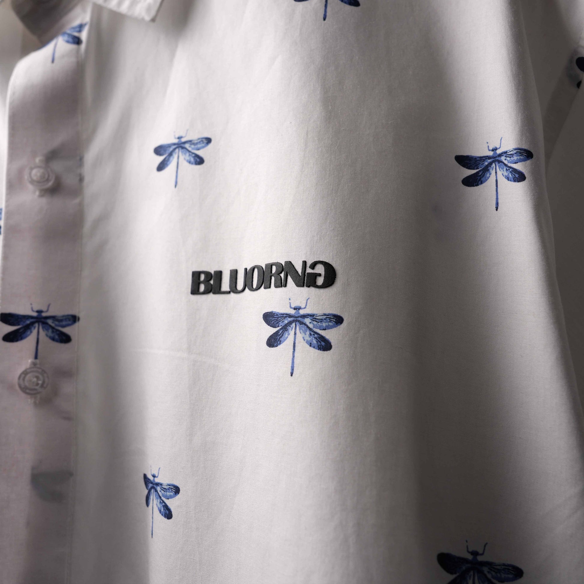 WHITE DRAGONFLY SHIRT  - White Luxury Shirt