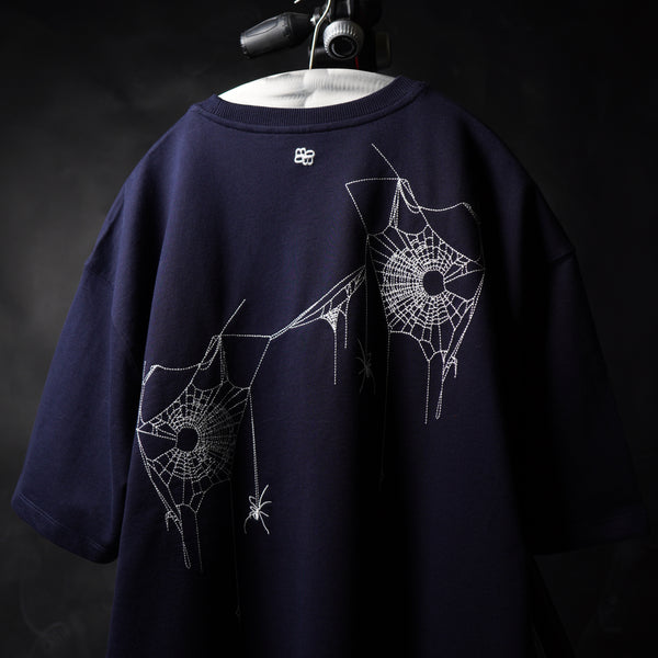 NAVY SPIDER T-SHIRT