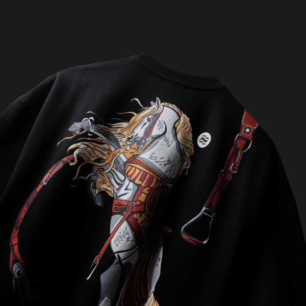  Black Saddle Oversized T-shirt