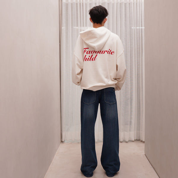 WHITE FAVOURITE HOODIE