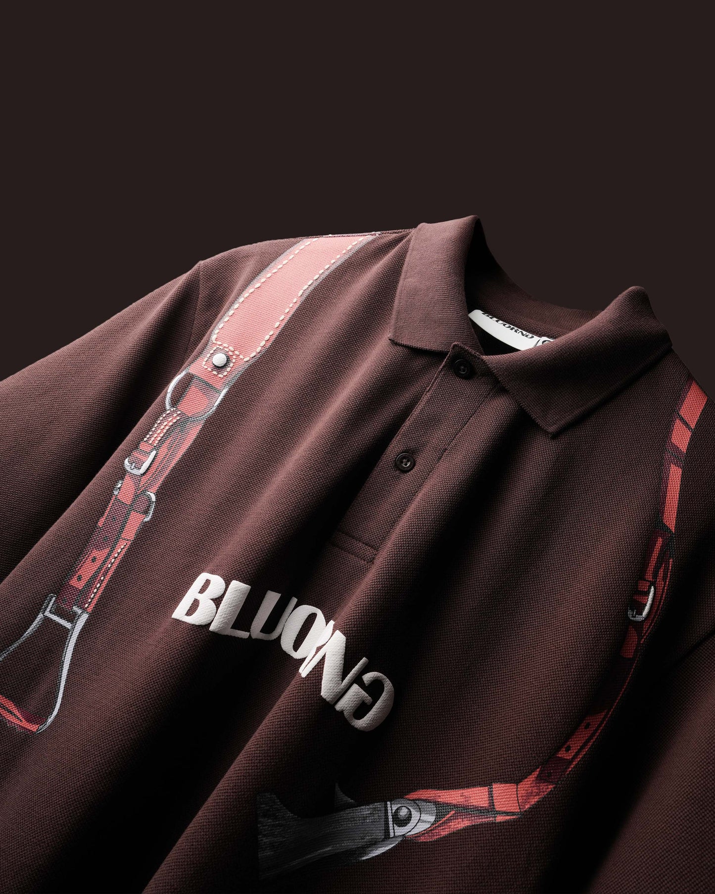 Brown Saddle Polo T-Shirt