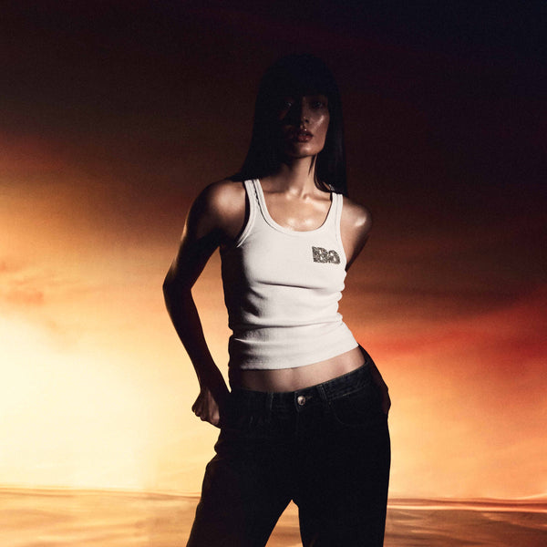 Black Crystal Tank Top