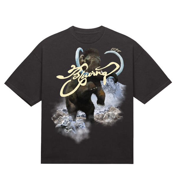 Bold Printed Grey Mammoth T-Shirt