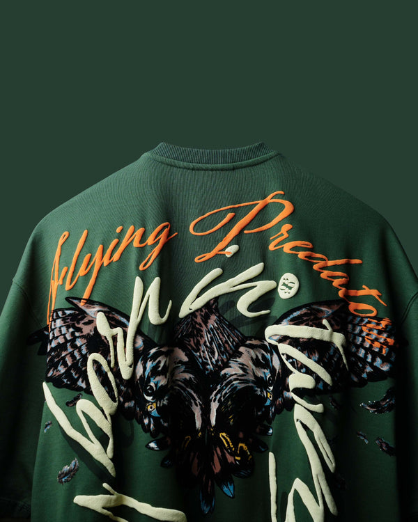 Green Alpha Descent T-Shirt - Oversized