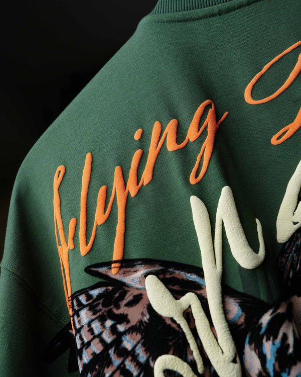 Green Alpha Descent T-Shirt - Luxury Fashion