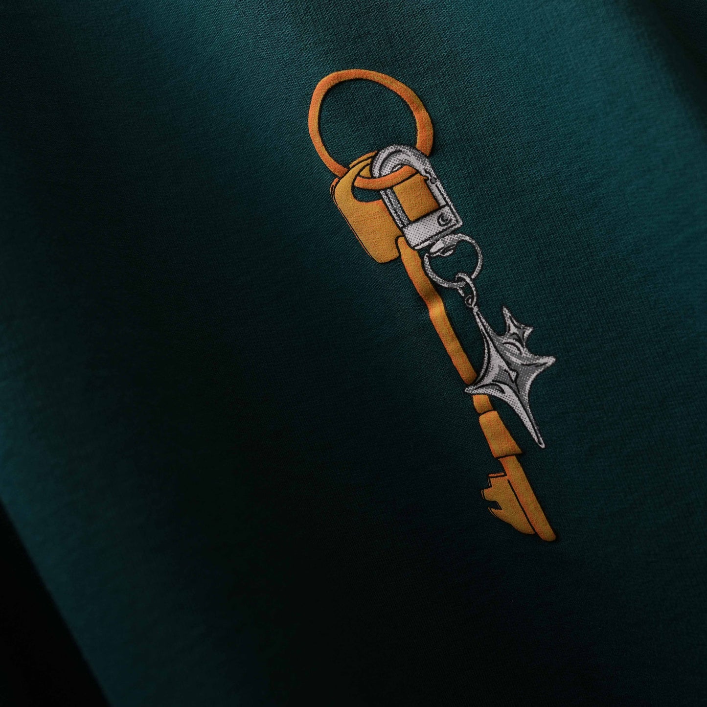 GREEN BIRDS AND BLING T-SHIRT