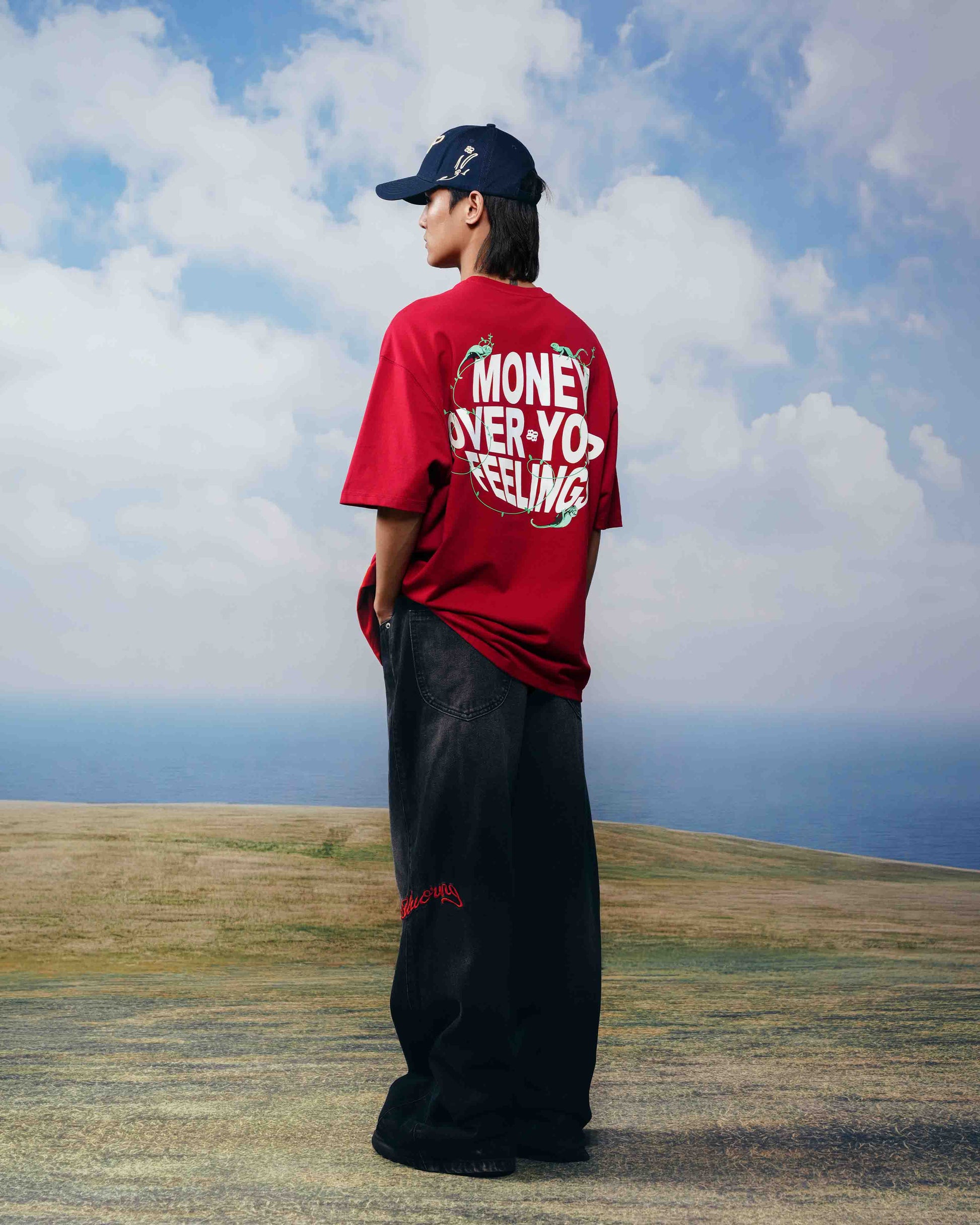 Red Materialistic T-Shirt - Premium Streetwear Fashion